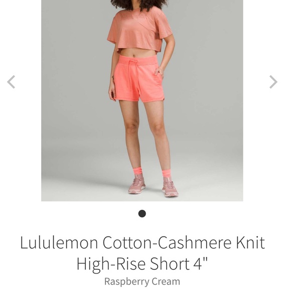 Lululemon Cotton-Cashmere Knit High Rise Short - Picture 1 of 3